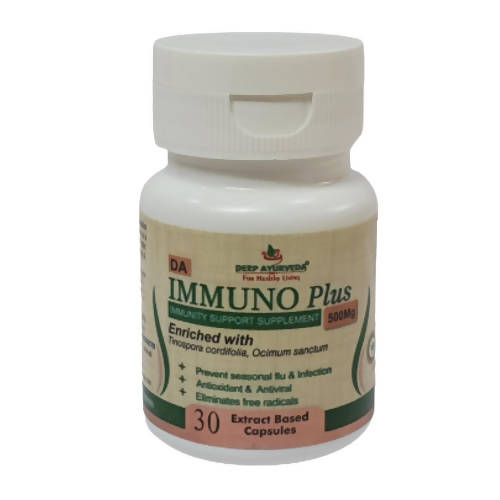 Buy Deep Ayurveda Immuno Plus 500mg Veg Capsules from DrMediCart, Ship from India to USA