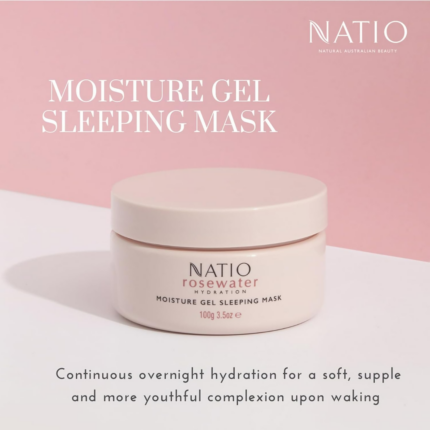 Natio Rosewater Hydration Moisture Gel Sleeping Mask