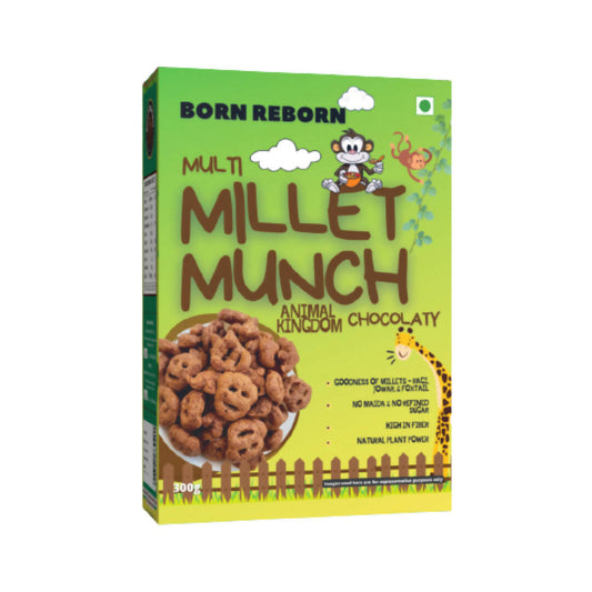 Born Reborn Chocolate Millet Munch - Animal Kingdom