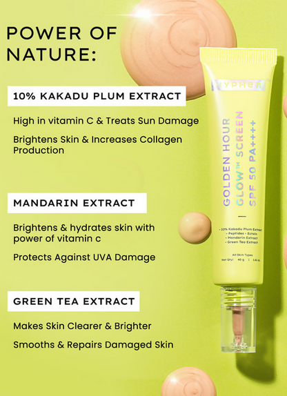 Hyphen By Kriti Sanon Golden Hour Glow Screen Spf 50 Pa+++