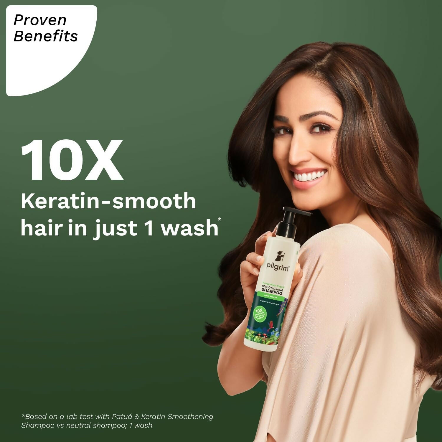 Pilgrim Patuá & Keratin Hair Smoothening Shampoo For Dry & Frizzy Hair, For Hair Smoothening & Healthy Scalp