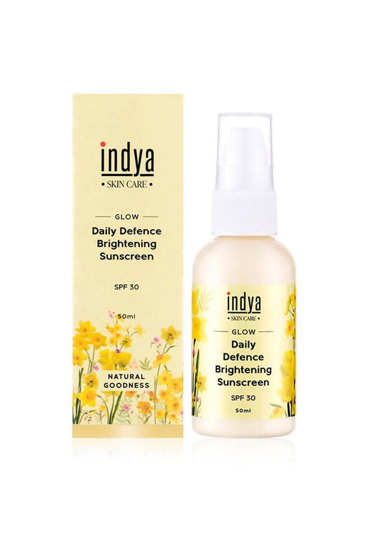 Buy Indya Daily Defence Brightening Sunscreen SPF 30 from DrMediCart, Ship from India to USA