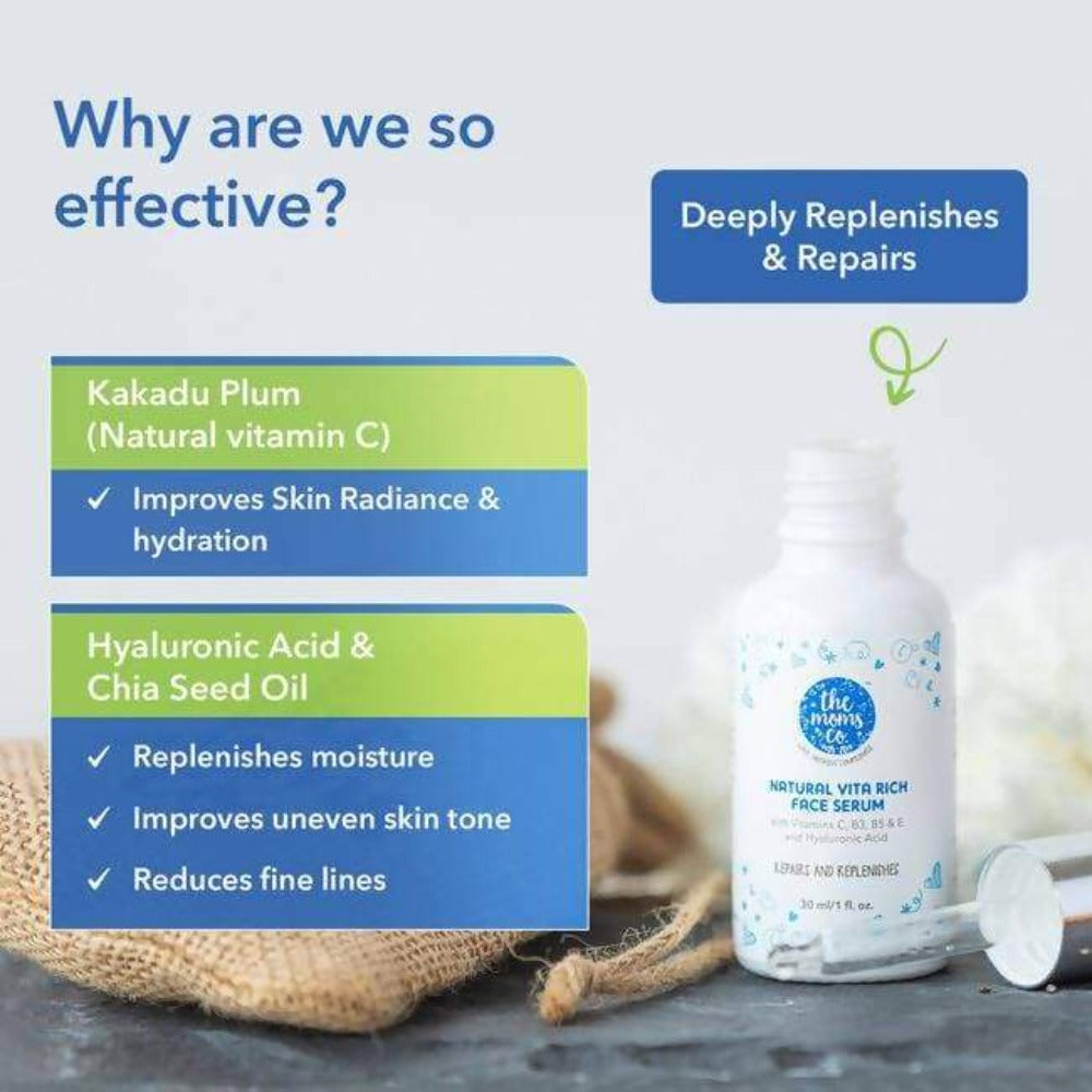 The Moms Co Natural Vita Rich Face Care Regime Kit - Drmedicart