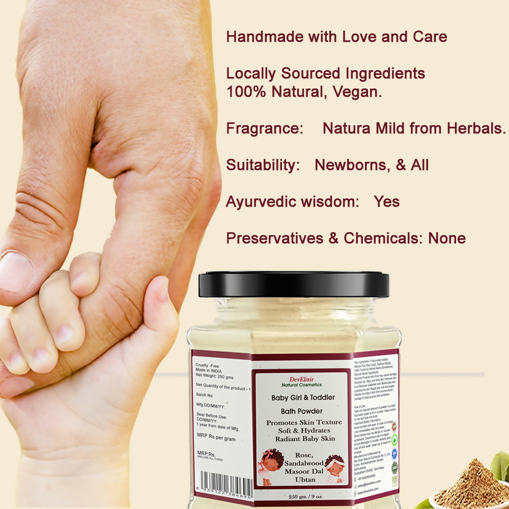 DevElixir Girl Baby Ubtan Natural Bright & Glowing Skin Tone