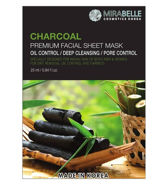 Mirabelle Korea Charcoal Premium Facial Sheet Mask
