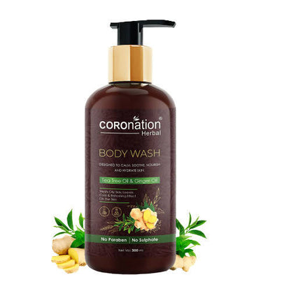 Coronation Herbal Tea Tree Oil & Ginger Oil Body Wash