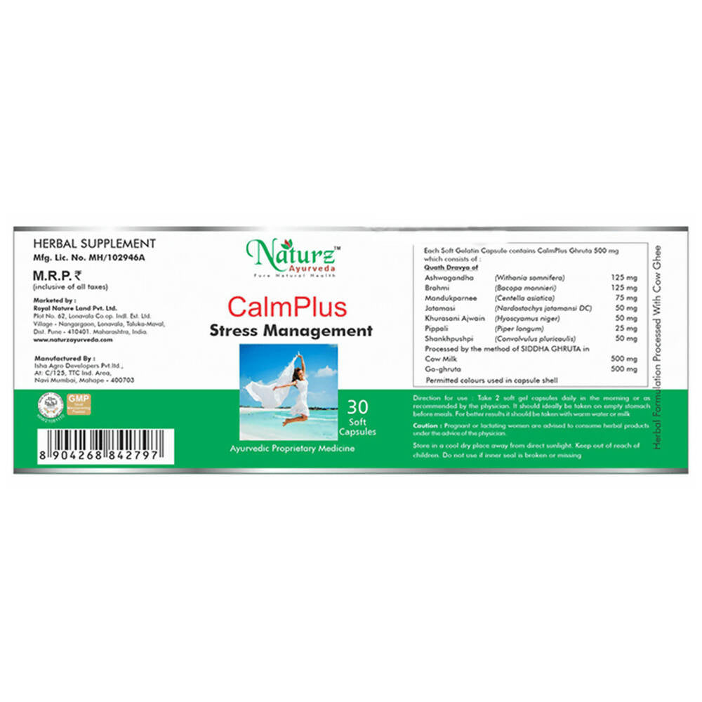 Naturz Ayurveda Calm Plus Capsules