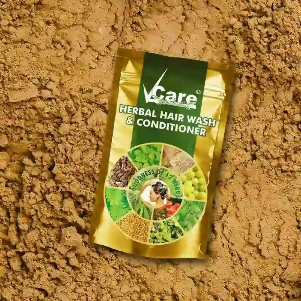 VCare Herbal Hair Wash Powder And Conditioner - DrMediCart