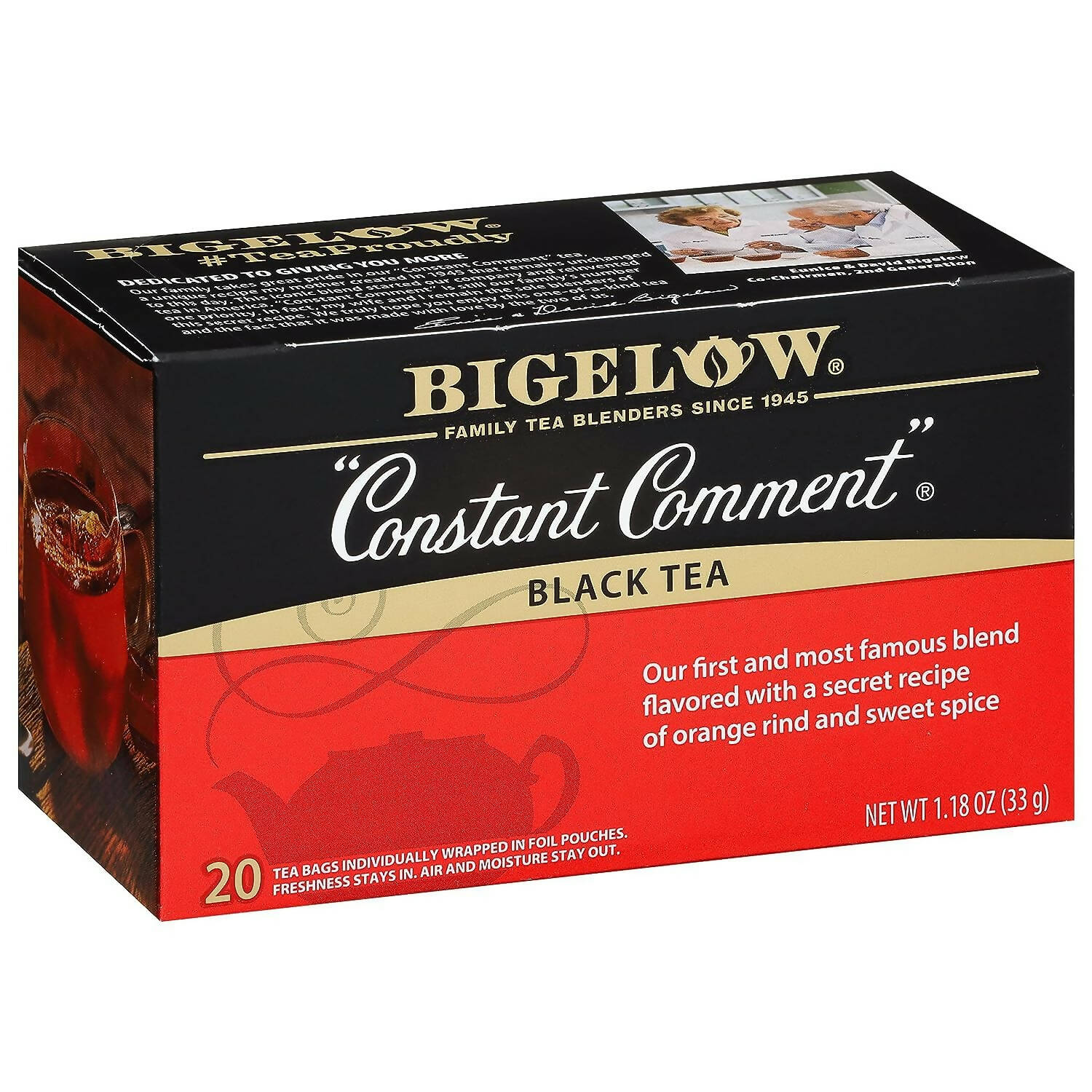 Bigelow Tea Constant Comment Black Tea Freshness & Aroma Caffeinated