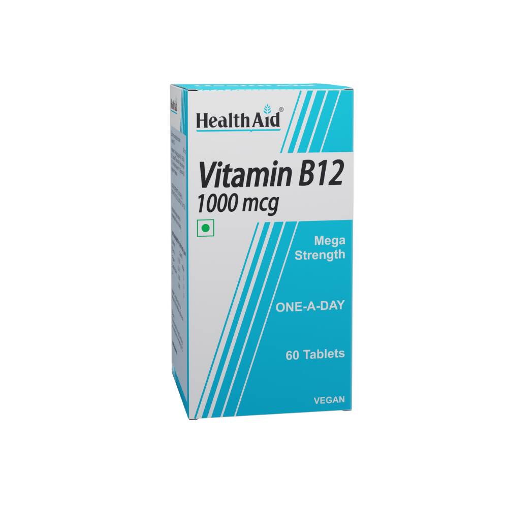 HealthAid Vitamin B12 1000 mcg Mega Strength Tablets - Limited Time Offer