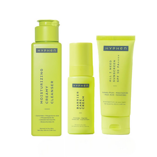 Hyphen By Kriti Sanon CMS (Cleanser, Moisturizer, Sunscreen) Normal to Dry Skin Combo