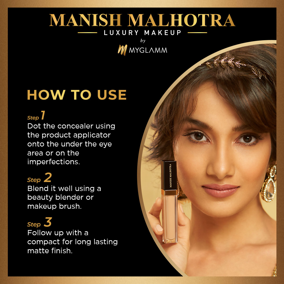MyGlamm Manish Malhotra Beauty Skin Awakening Concealer - Neutral Maple