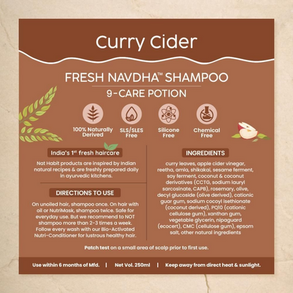 Nat Habit Curry Cider Navdha Shampoo