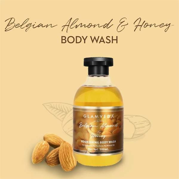 Glamveda Belgian Almond & Honey Nourishing Body Wash