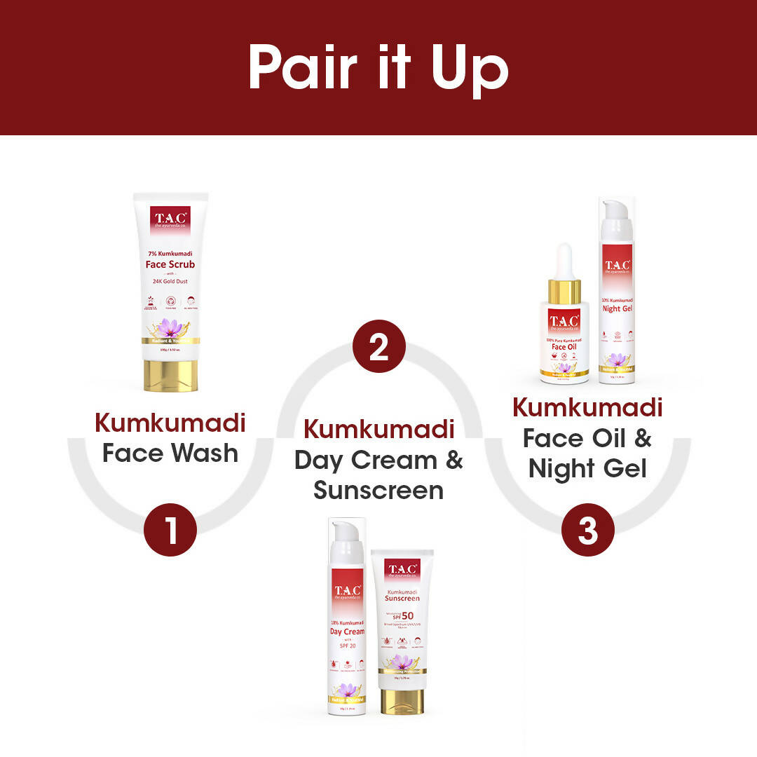 TAC - The Ayurveda Co. 7% Kumkumadi Face Wash for Glowing Skin