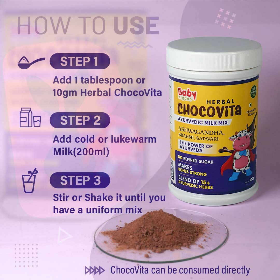 Babyorgano Herbal Chocovita Ayurvedic Milk Mix