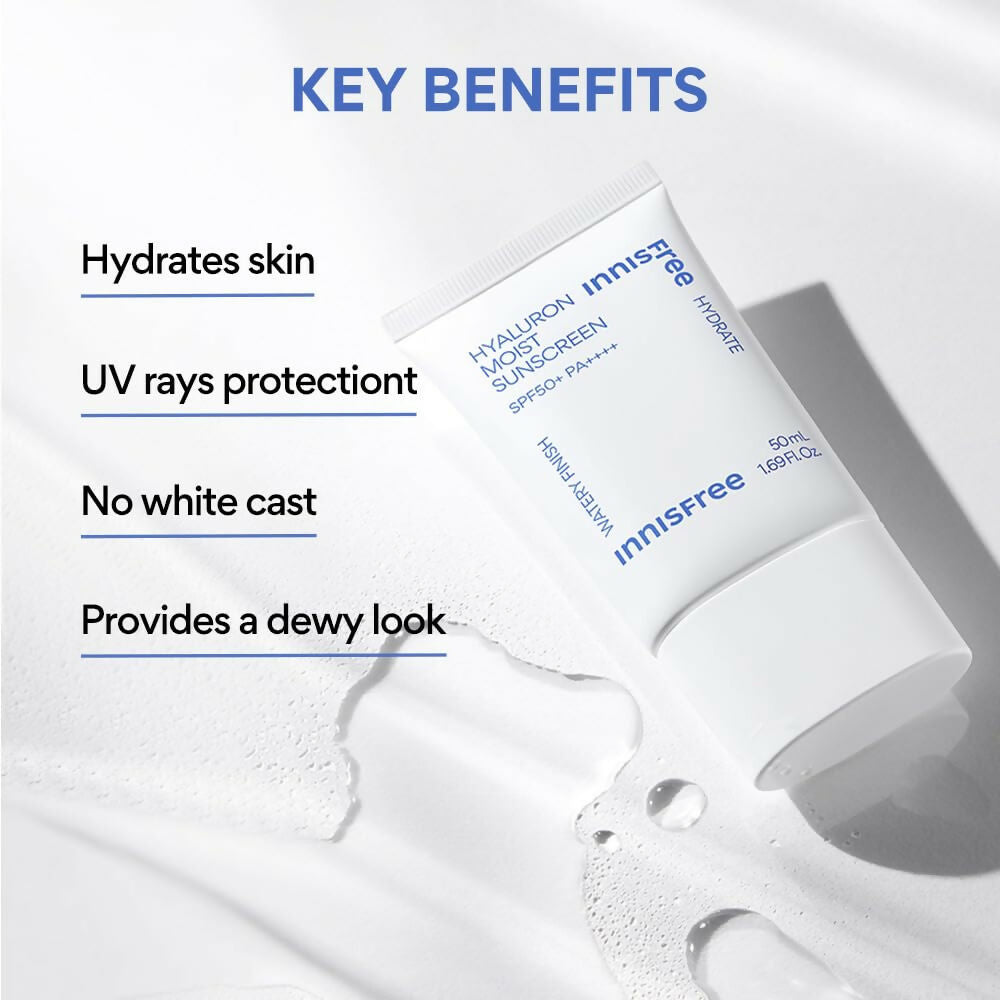 Innisfree Hyaluronic Moist Sunscreen SPF50+ PA++++ Korean Sunscreen