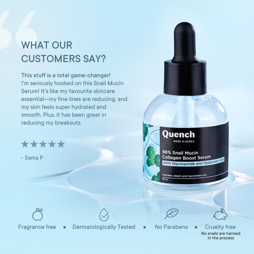 Quench 96% Snail Mucin Collagen Boost Serum