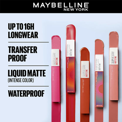 Maybelline New York Super Stay Matte Ink Liquid Lipstick - 65 Seductress
