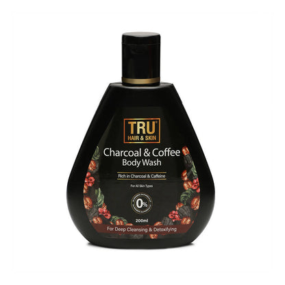 Buy Tru Hair & Skin Charcoal & Coffee Body Wash from DrMediCart, Ship from India to USA