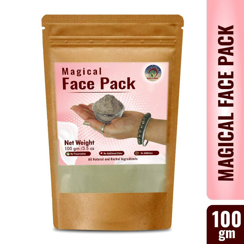 Brown & White Magical Face Pack