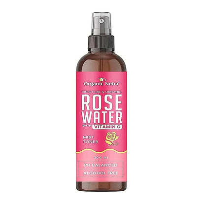 Buy Organic Netra Rose Water with Vitamin C from DrMediCart, Ship from India to USA