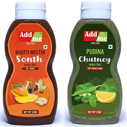 Buy Add Me Khatti Meethi Sonth & Pudina Chutney Combo from DrMediCart, Ship from India to USA