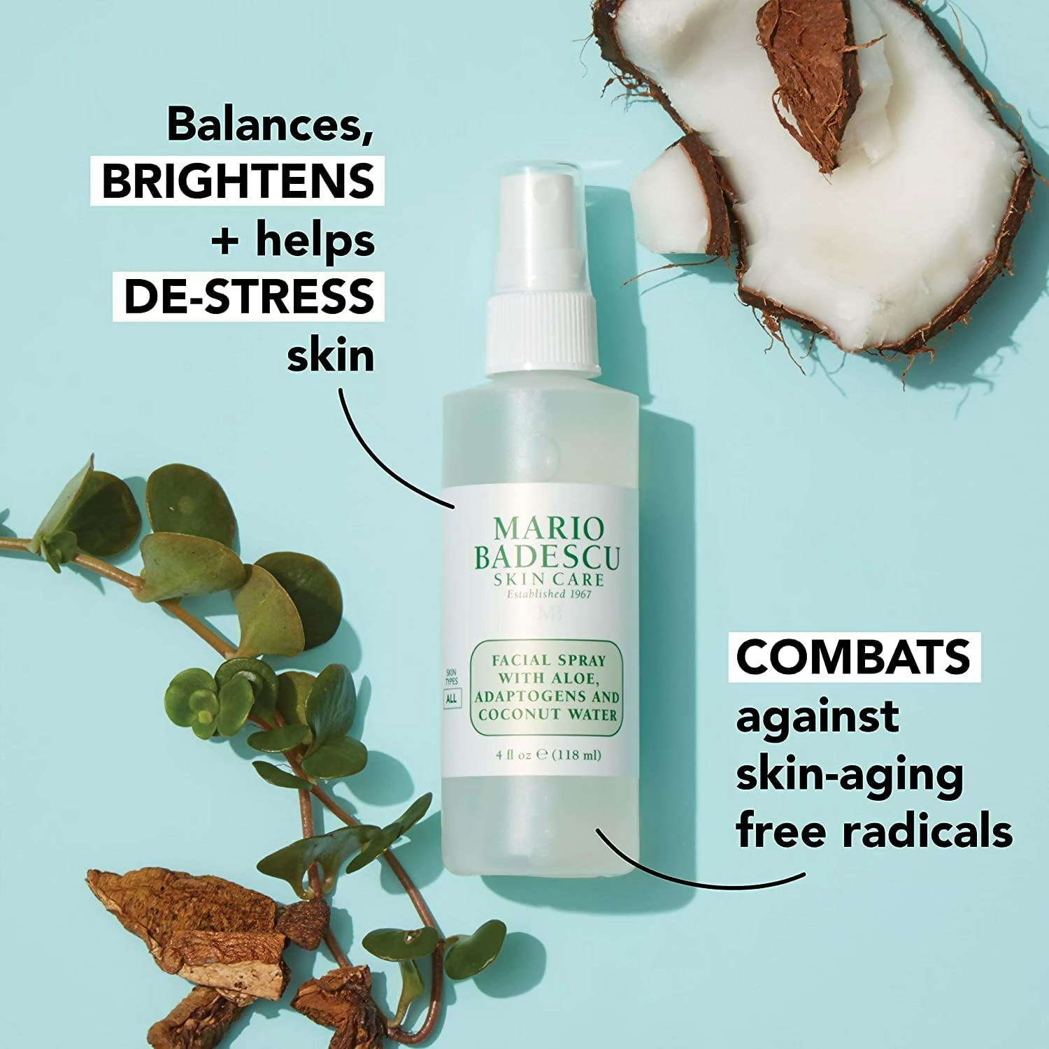 Mario Badescu Facial Spray With Aloe Adaptogens & Coconut Water