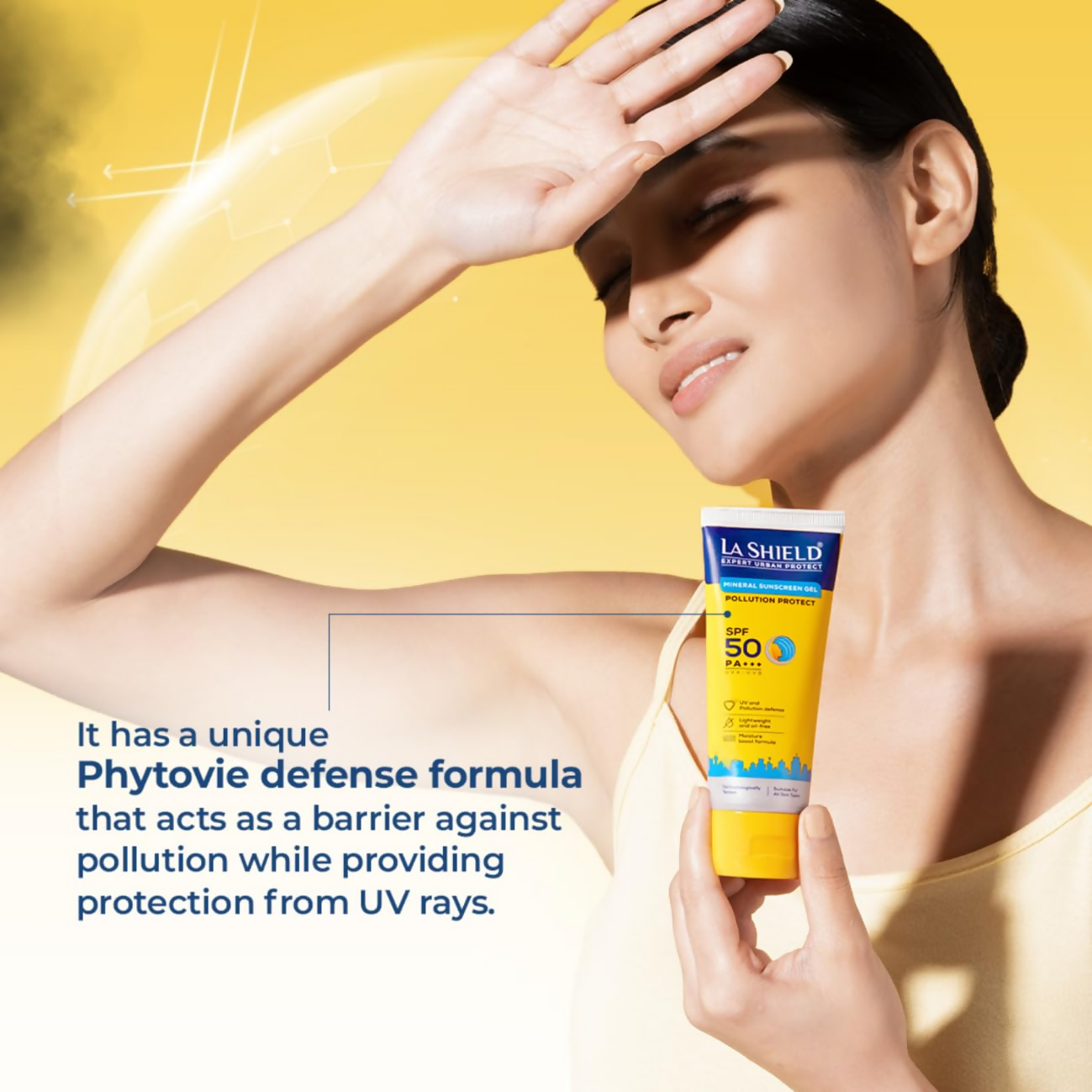 La Shield Pollution Protect SPF 50 Mineral Sunscreen Gel