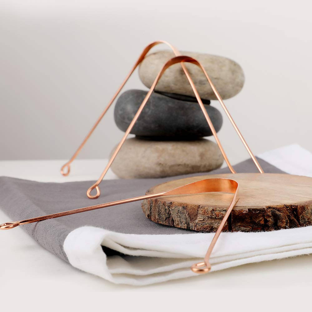 Health and Yoga Copper Tongue Cleaner - Exquisitely Gift Wrapped