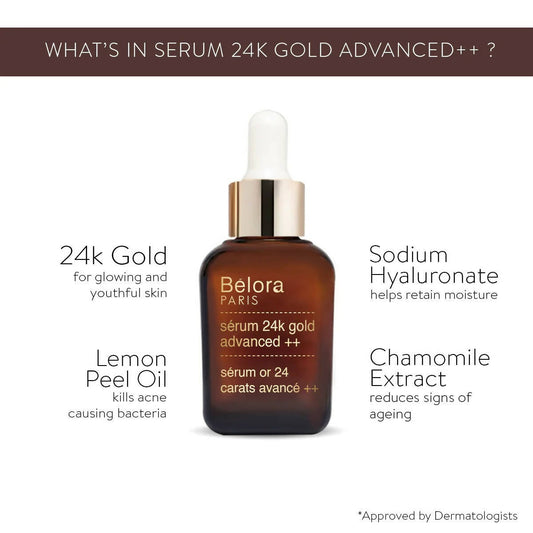 Buy Belora Paris 24k Gold Advanced ++ Serum from DrMediCart, Ship from India to USA
