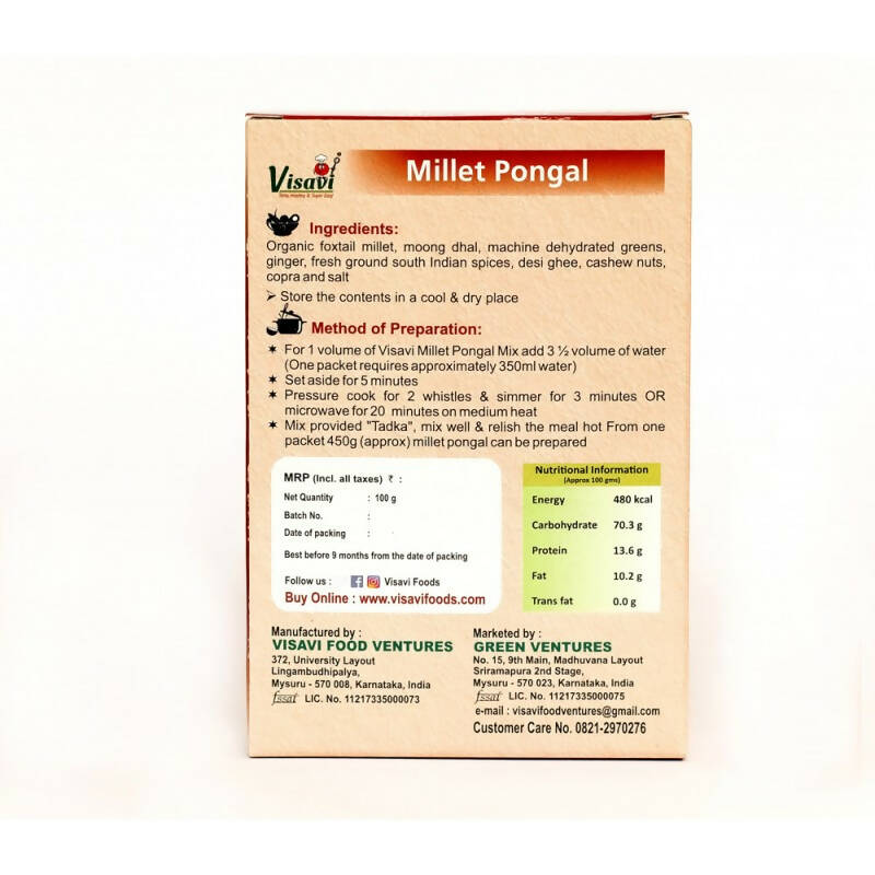 Visavi Millet Pongal