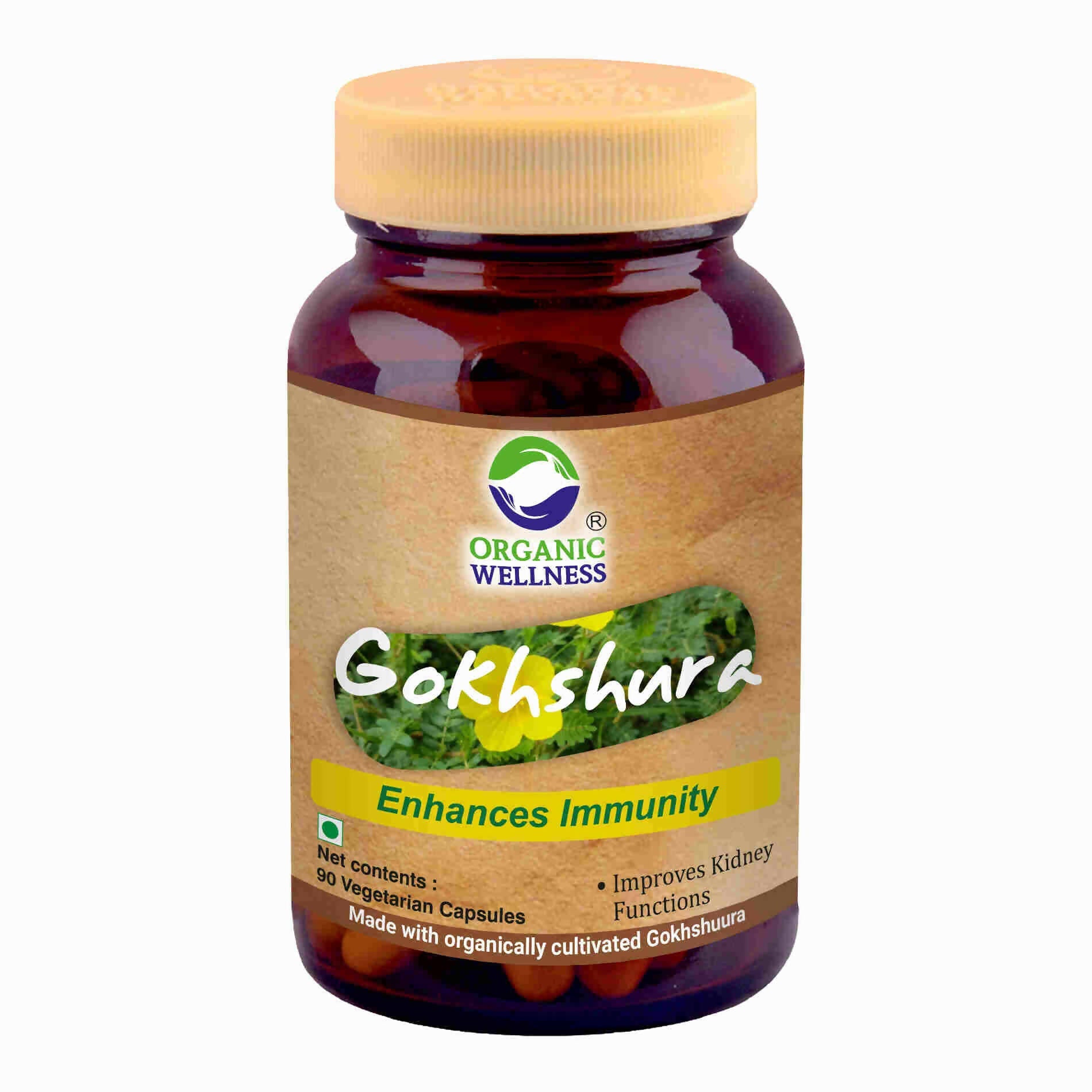 Organic Wellness Gokhshura Vegetarian Capsules