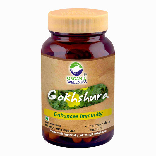 Organic Wellness Gokhshura Vegetarian Capsules