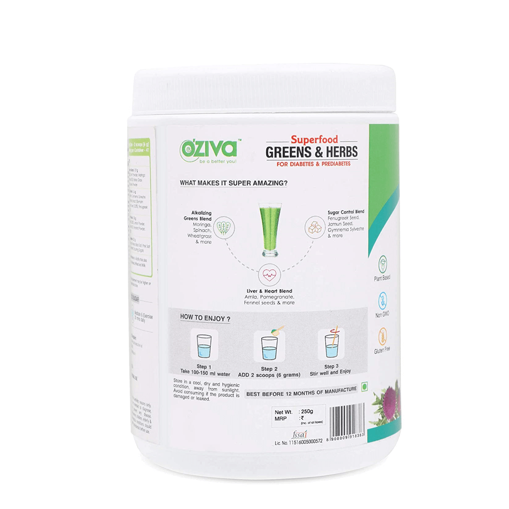 OZiva Superfood Greens & Herbs