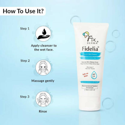 Fixderma Fidelia Gentle Skin Cleanser For Dry & Sensitive Skin