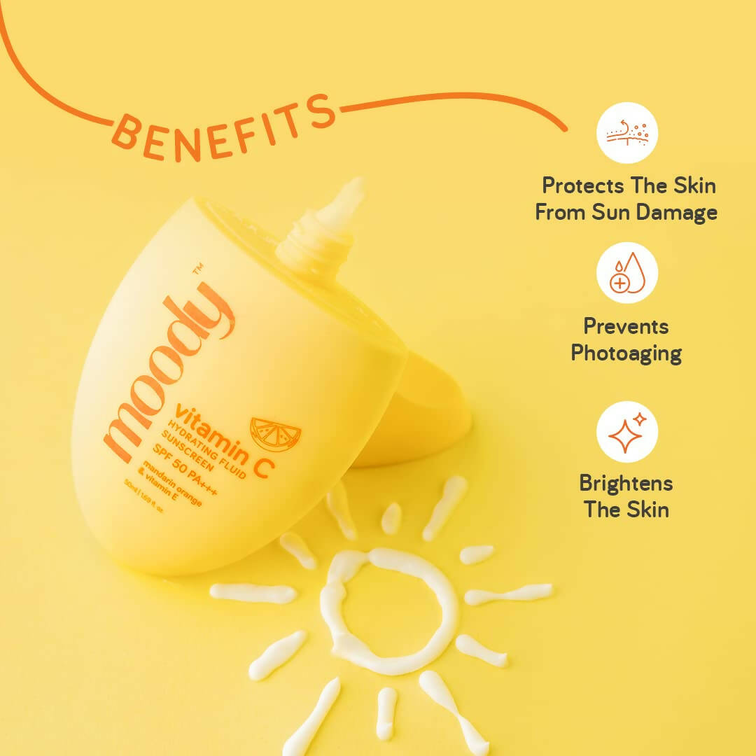 Moody Vitamin C Hydrating Fluid Sunscreen with SPF 50 PA+++