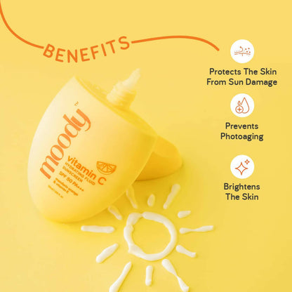 Moody Vitamin C Hydrating Fluid Sunscreen with SPF 50 PA+++