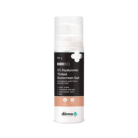 Buy The Derma Co 1% Hyaluronic Tinted Sunscreen Gel from DrMediCart, Ship from India to USA