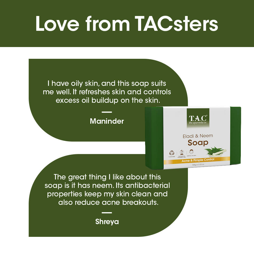 TAC - The Ayurveda Co. Eladi & Neem Soap - DrMediCart