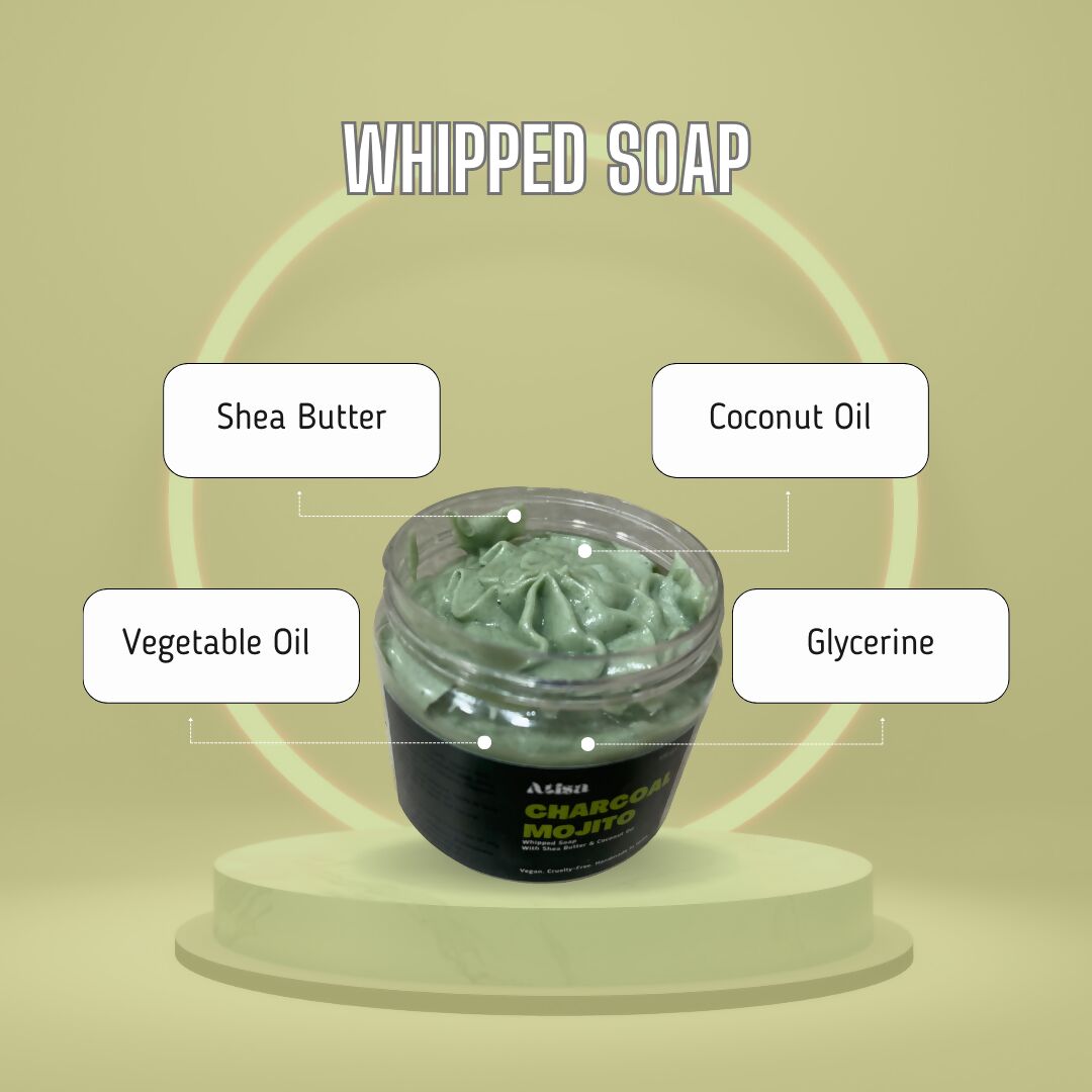 Buy Atisa Charcoal Mojito Whipped Soap from DrMediCart, Ship from India to USA