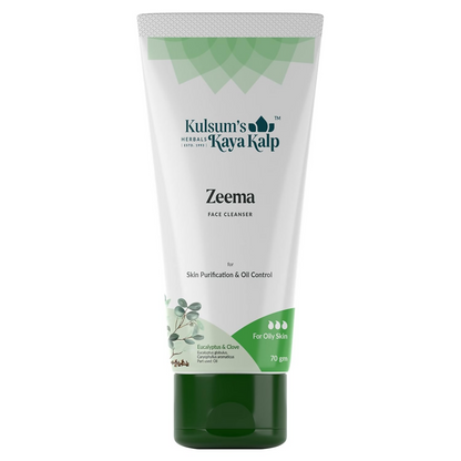 Kulsum's Kaya Kalp Zeema Face Cleanser For Skin Purification & Oil Control With Eucalyptus & Clove