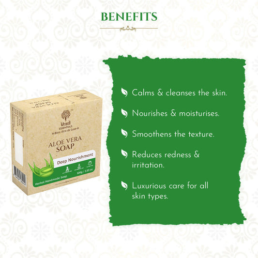 Buy Khadi Essentials Pure Aloe Vera Handmade Herbal Soap from DrMediCart, Ship from India to USA
