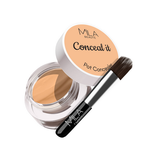 Mila Beaute Conceal It Pot Concealer Creamy Matte Finish with SPF 15 - Pure Beige