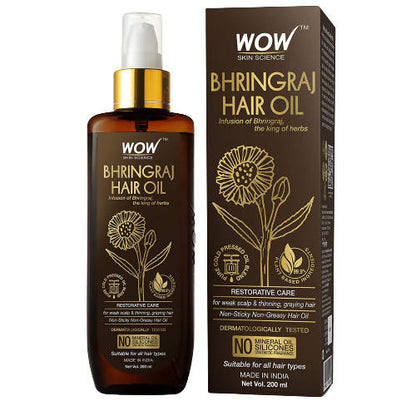 Buy Wow Skin Science Bhringraj Hair Oil from DrMediCart, Ship from India to USA