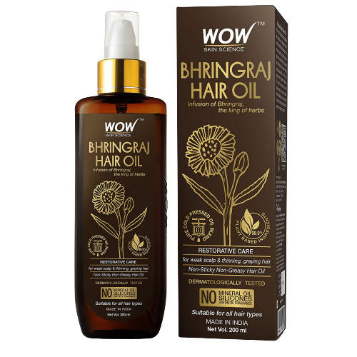 Buy Wow Skin Science Bhringraj Hair Oil from DrMediCart, Ship from India to USA