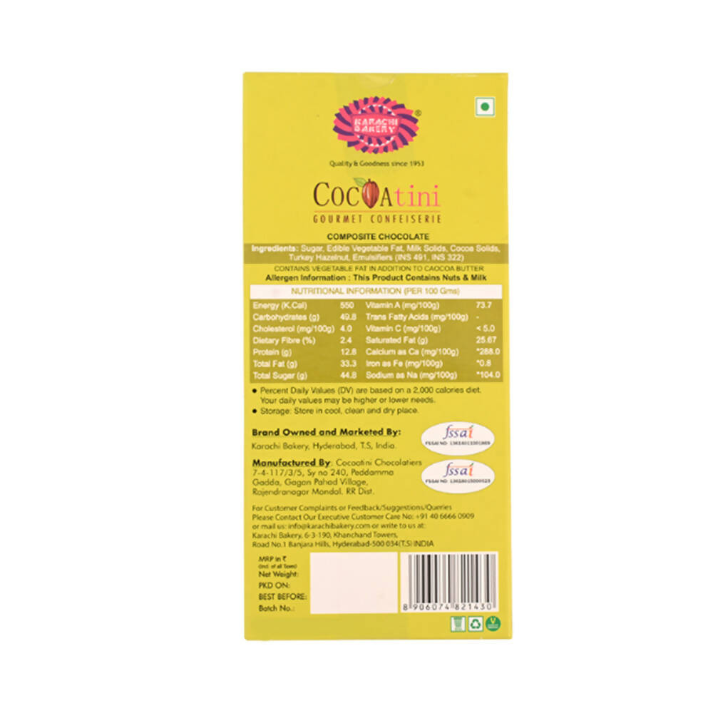 Cocoatini Roasted Hazelnut Milk Chocolate