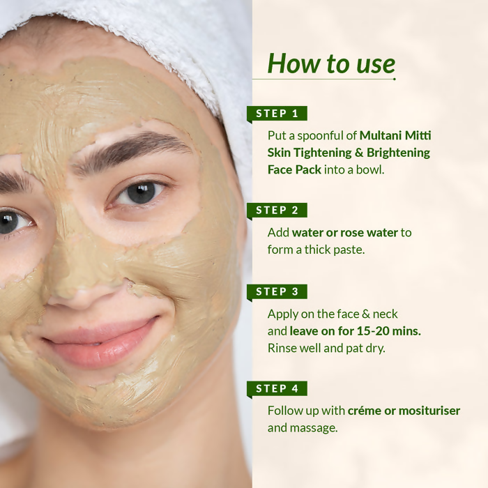 Lotus Botanicals Multani Mitti Turmeric & Orange Peel Skin Tightening & Brightening Face Pack
