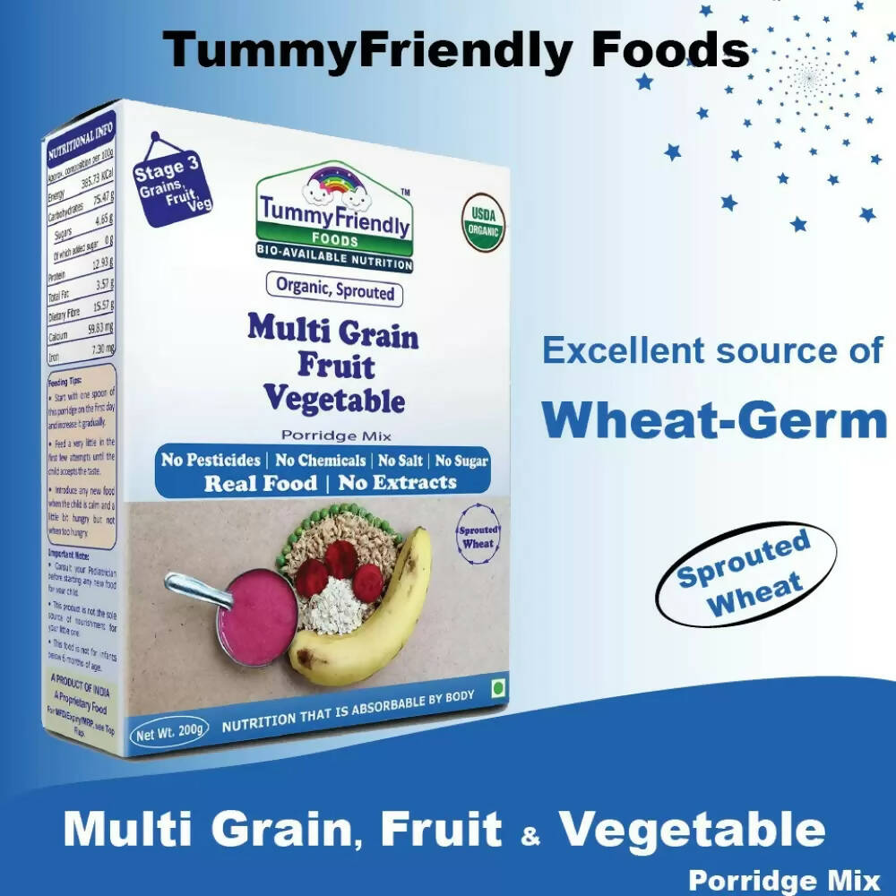 TummyFriendly Foods Organic Sathu Maavu, Sprouted Multi Grain Porridge Mixes - Drmedicart