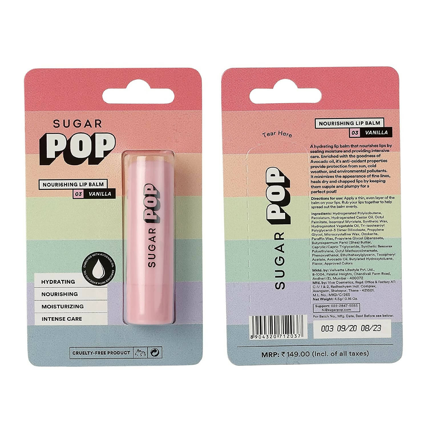SUGAR POP Nourishing Lip Balm - 03 Vanilla